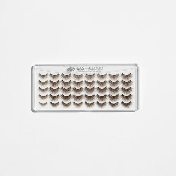 Self-Adhesive Lash Clusters 120pcs No-Glue Fluffy False Lashes