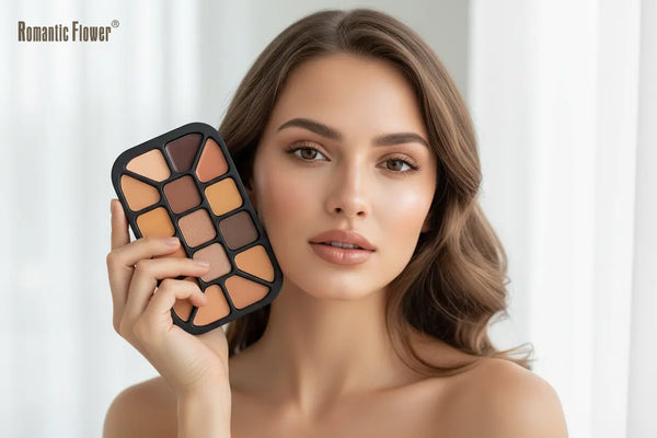15-Colour Face Contour & Highlight Palette 75g Matte Sculpting, Bronzer & Concealer