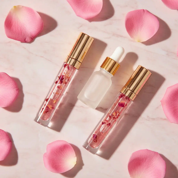 Lip Plump Gloss & Oil Moisturising Volumizing Lip Serum (2pc)